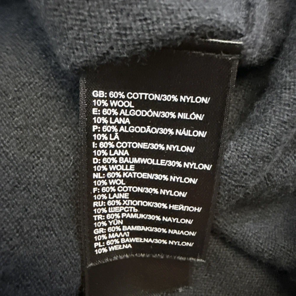 The North Face‎ wool blend sweater men's XXL black v-neck long sleeve casual